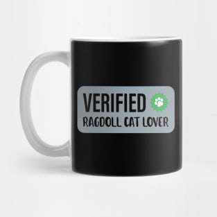Verified Ragdoll Cat | Gift Ideas | Blue Kittens Check Mug